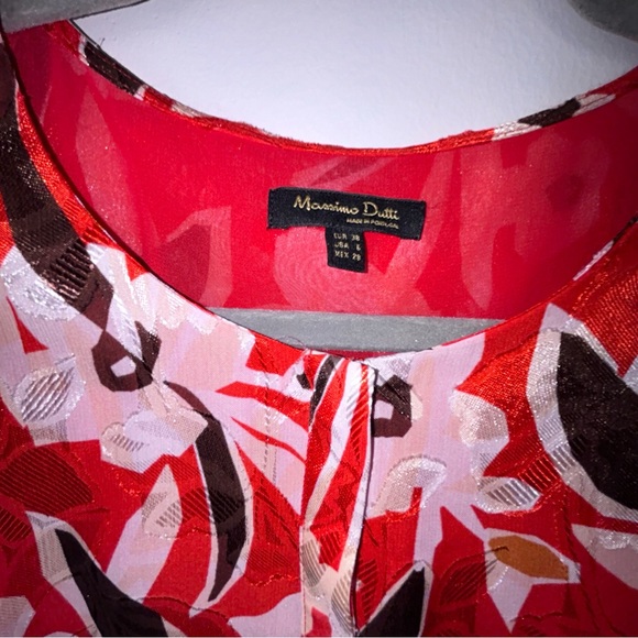 Massimo Dutti JACQUARD DRESS WITH LACE TRIM DETAIL - Picture 4 of 16